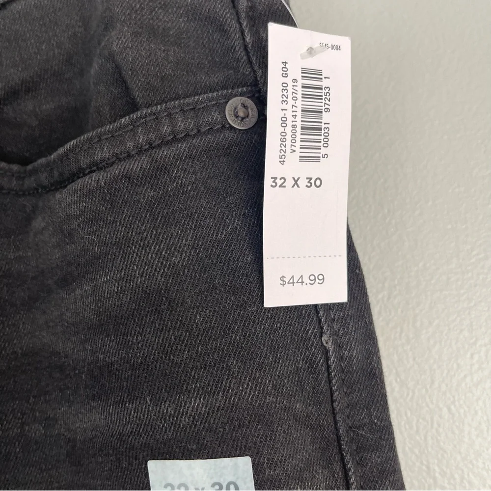 Old Navy Straight Leg Built in Flex Denim Jeans Medium Dark Wash Distress 32x30